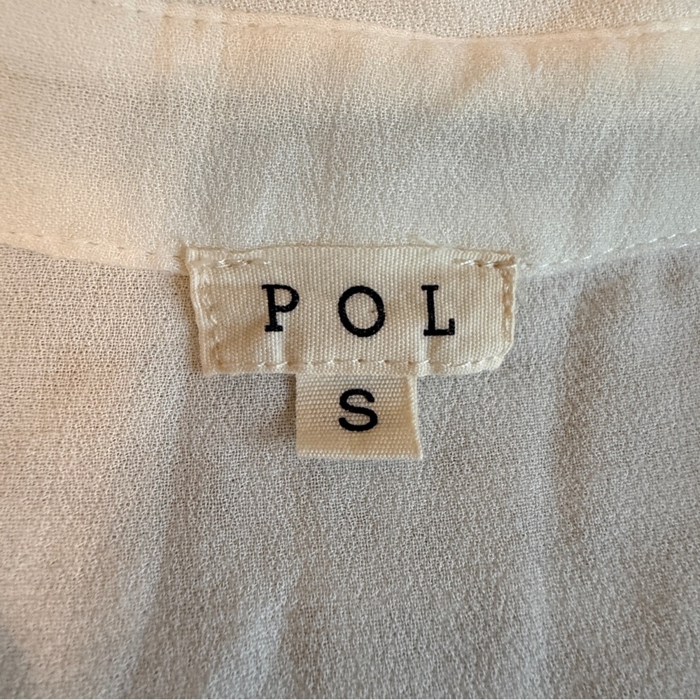 POL | Sheer Ivory Midi Dress - Picture 6 of 8